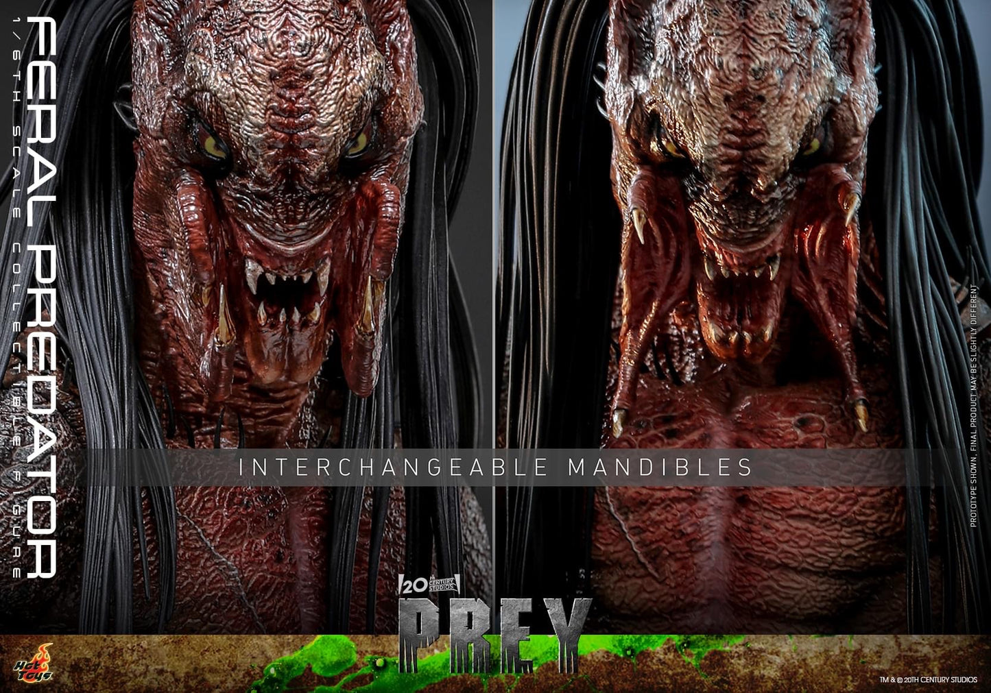 Preventa Figura Feral Predator - Prey marca Hot Toys TMS114 escala 1/6