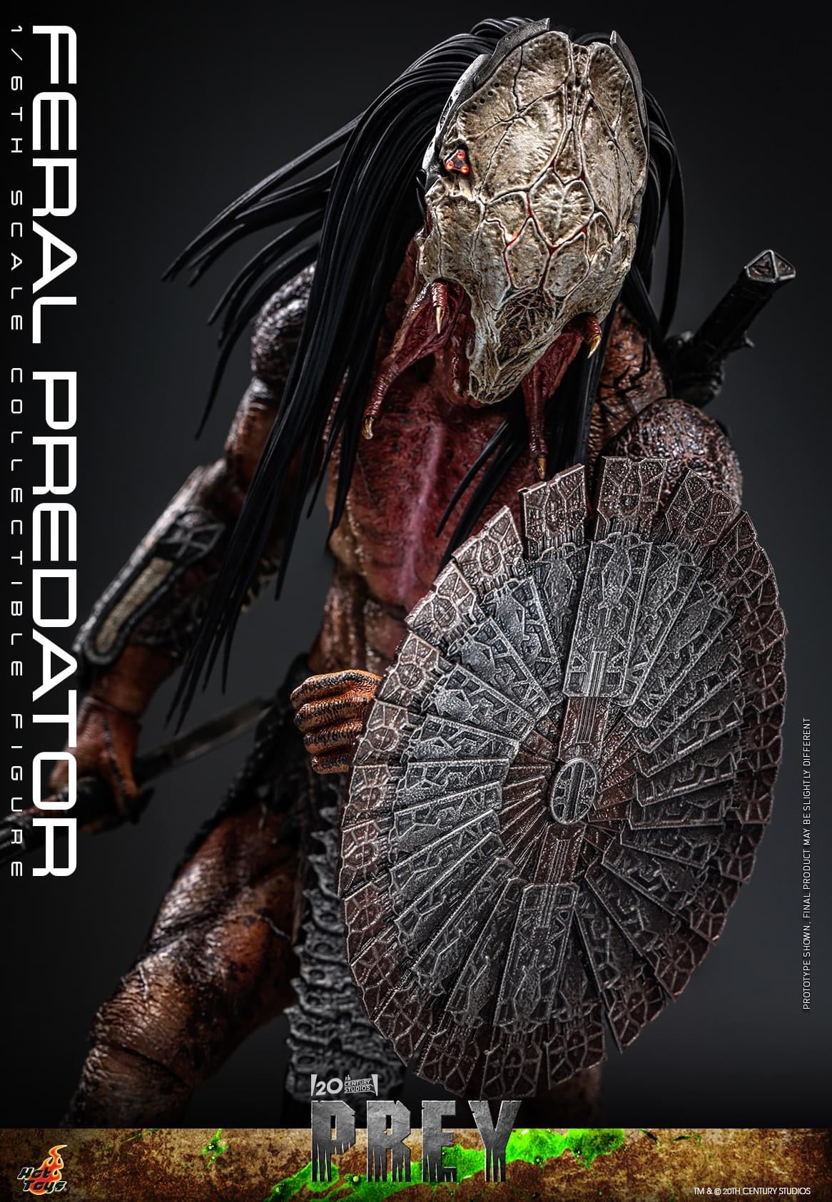 Preventa Figura Feral Predator - Prey marca Hot Toys TMS114 escala 1/6