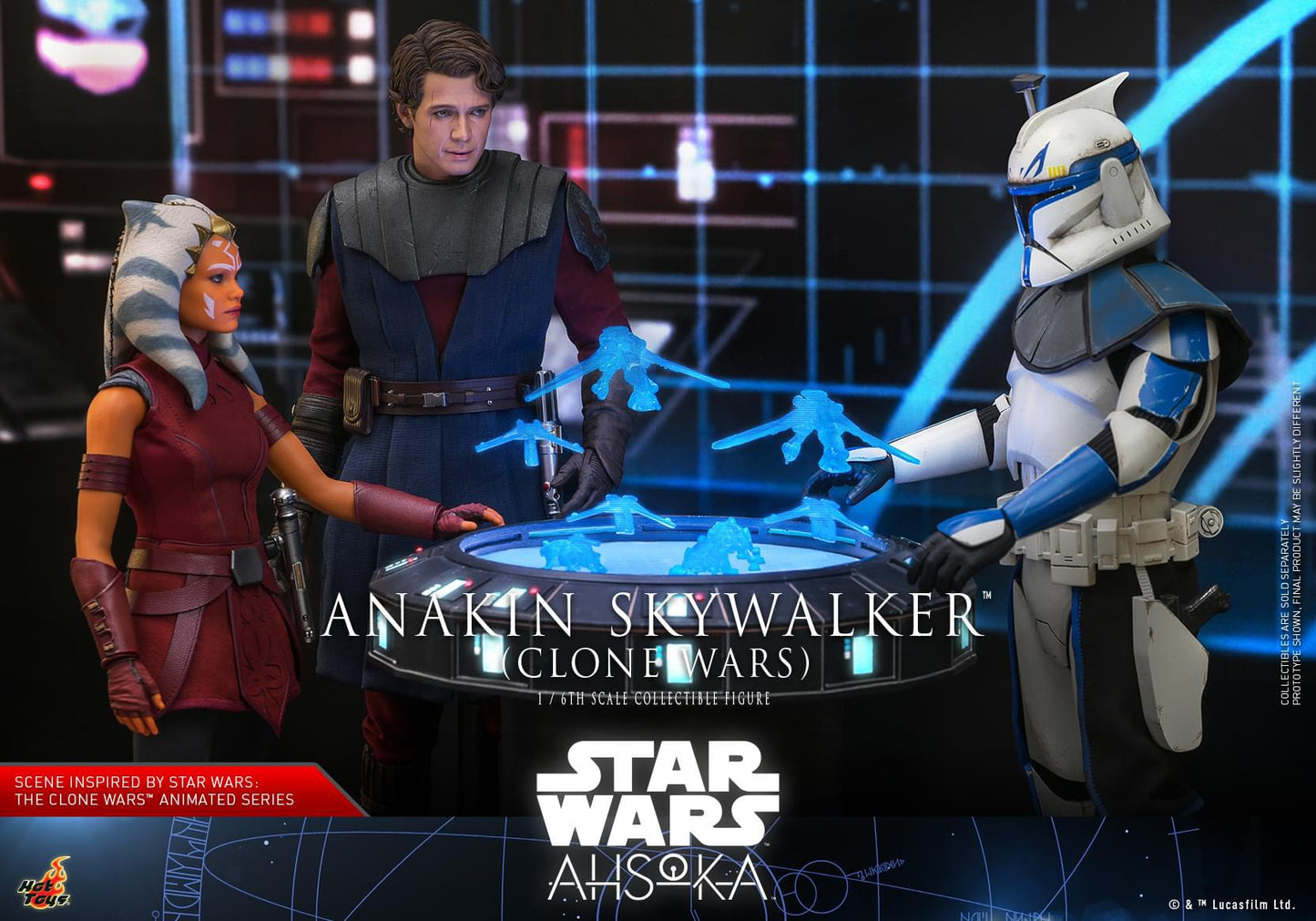 Preventa Figura Anakin Skywalker (Clone Wars) - Star Wars: Ahsoka ™ marca Hot Toys TMS129 escala 1/6