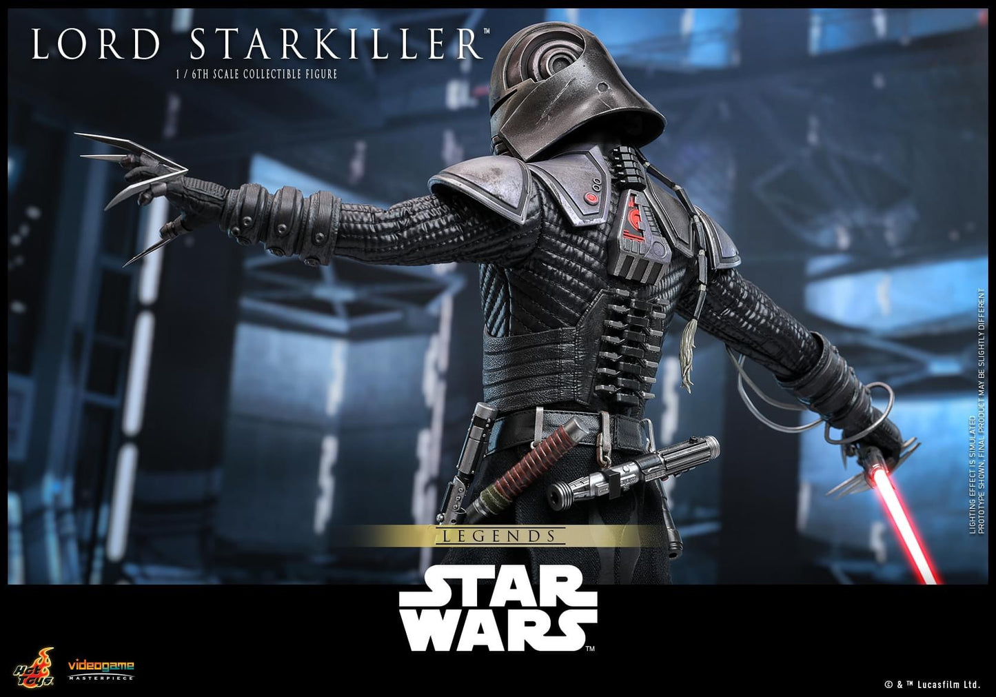 Preventa Figura Lord Starkiller - Star Wars Legends™ marca Hot Toys VGM63 escala 1/6