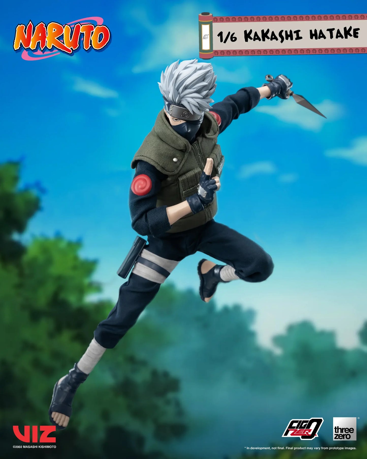 Pedido Figura Kakashi Hatake - NARUTO FigZero marca Threezero 3Z0262 escala 1/6