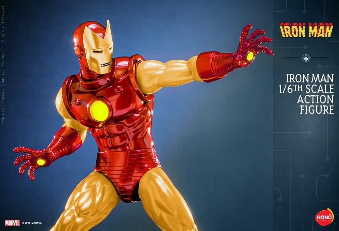 Preventa Figura Iron Man marca Hot Toys x Hono Studio HS05 escala 1/6