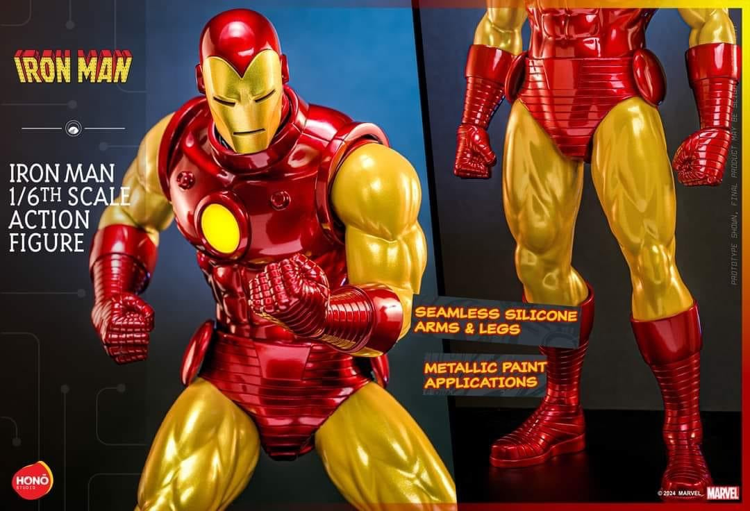 Preventa Figura Iron Man marca Hot Toys x Hono Studio HS05 escala 1/6