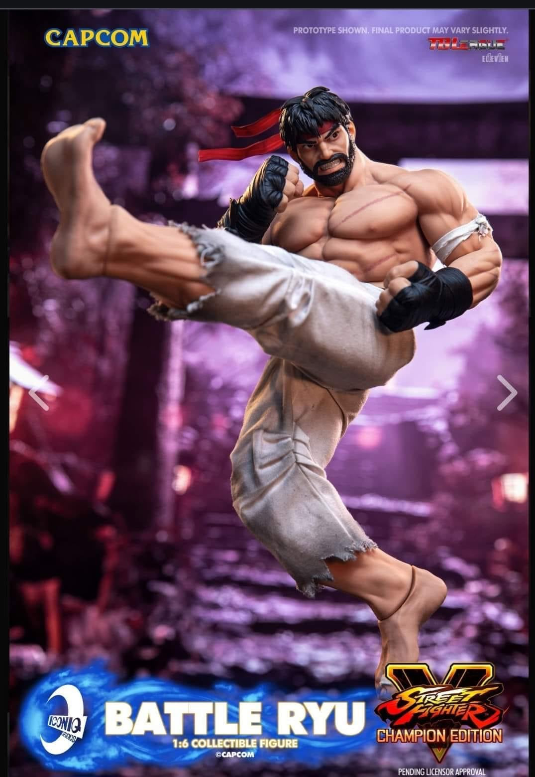 Preventa Figura Battle RYU (Limited Edition) - Street Fighter V: Champion Edition - Iconiq Gaming Series marca Iconiq Studios IQGS-06 escala 1/6