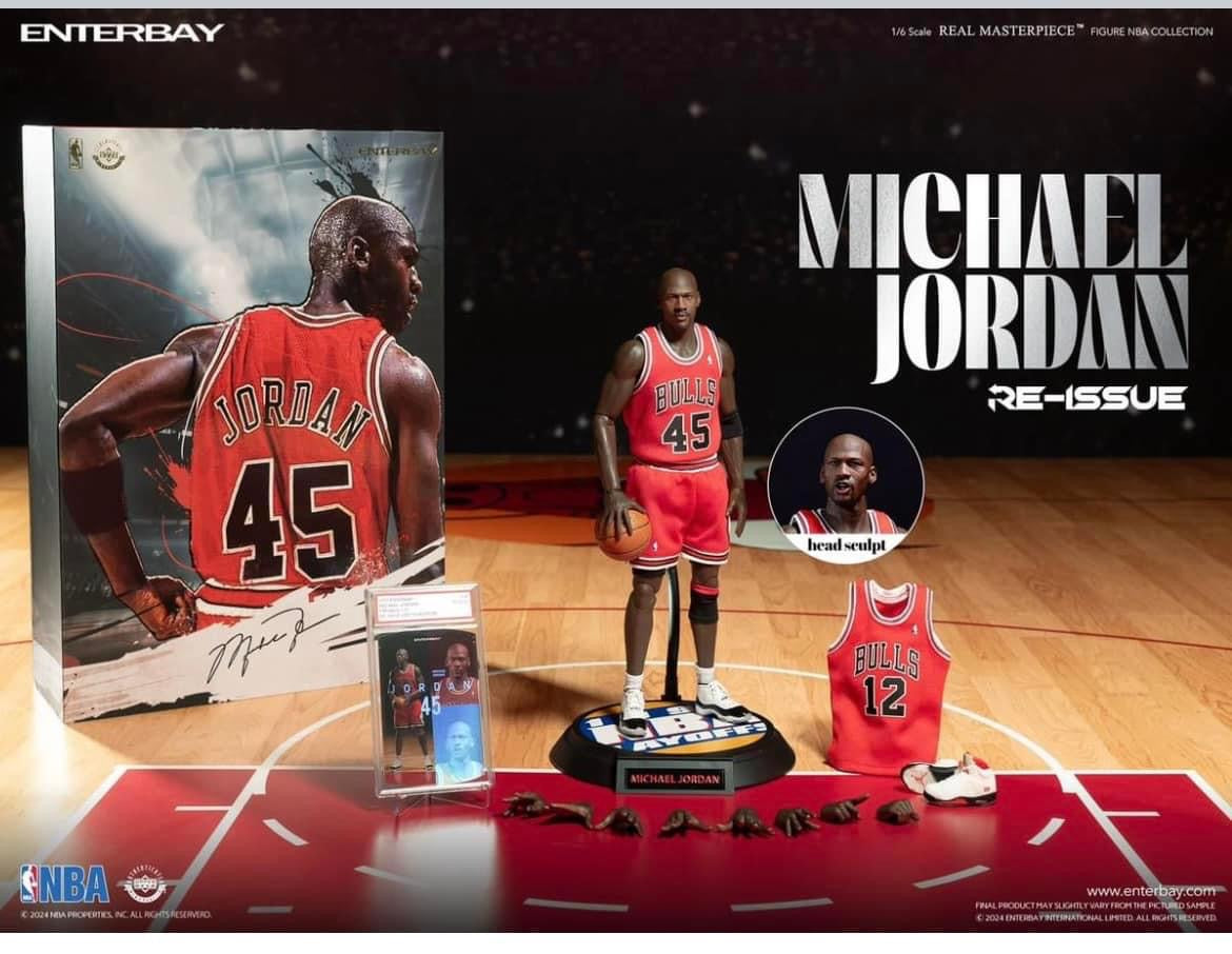 Preventa Figura MICHAEL JORDAN - I'm Back #45 marca EnterBay RM-1053 escala 1/6 (relanzamiento)