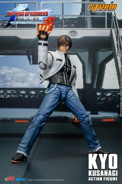 Pedido Figura Kyo Kusanagi - The King of Fighters 2002 Unlimited Match marca Storm Collectibles SKKF08 escala pequeña 1/12