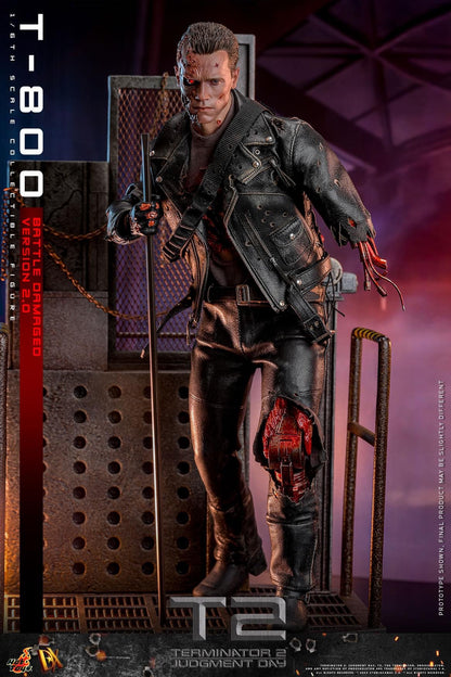 Preventa Figura T-800 (Battle Damaged Version 2.0) - Terminator 2: Judgment Day marca Hot Toys DX46 escala 1/6