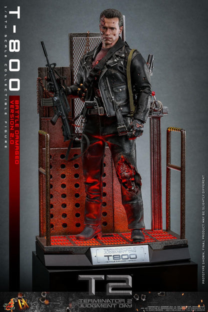 Preventa Figura T-800 (Battle Damaged Version 2.0) - Terminator 2: Judgment Day marca Hot Toys DX46 escala 1/6