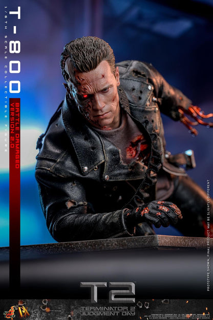 Preventa Figura T-800 (Battle Damaged Version 2.0) - Terminator 2: Judgment Day marca Hot Toys DX46 escala 1/6