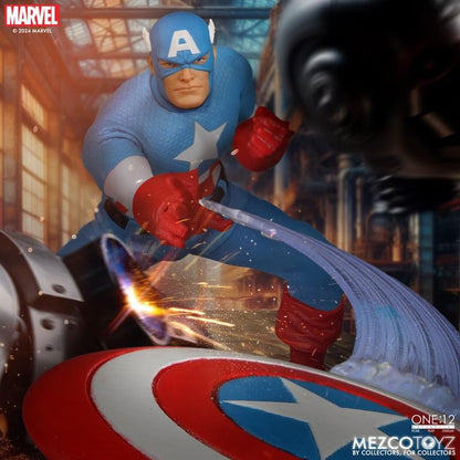 Preventa Figura Captain America (Silver Age) - Marvel Comics One:12 Collective marca Mezco Toyz 76254 escala pequeña 1/12