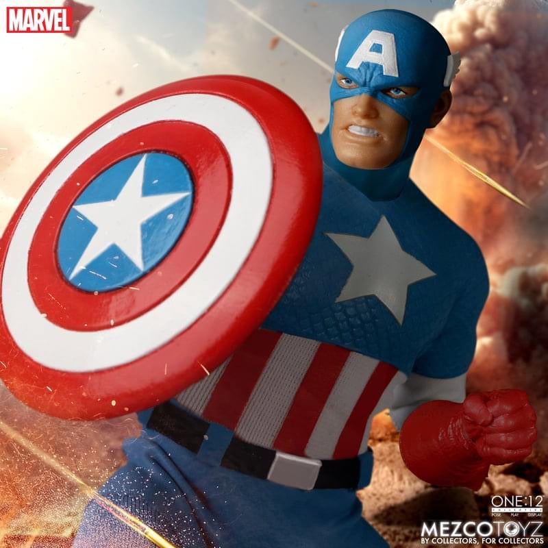 Preventa Figura Captain America (Silver Age) - Marvel Comics One:12 Collective marca Mezco Toyz 76254 escala pequeña 1/12