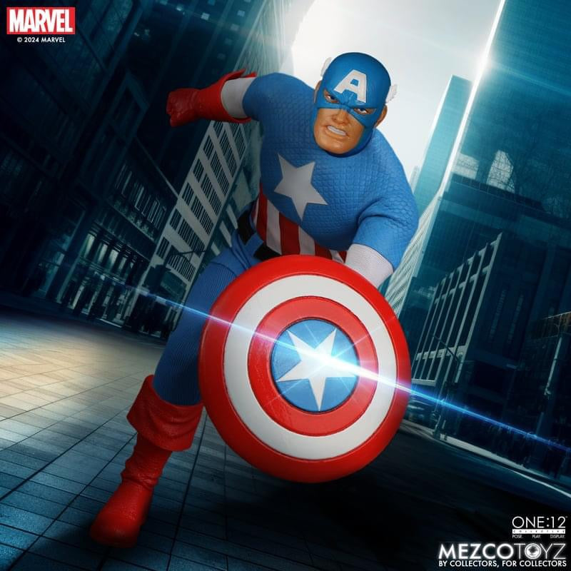 Preventa Figura Captain America (Silver Age) - Marvel Comics One:12 Collective marca Mezco Toyz 76254 escala pequeña 1/12