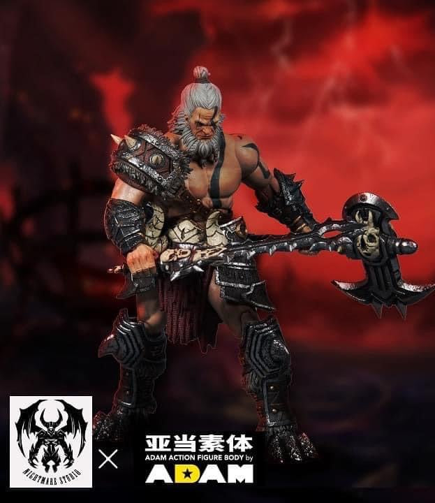 Preventa Figura Barbarian Berserker marca Nightmare Studio D20 escala pequeña 1/12