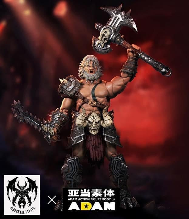 Preventa Figura Barbarian Berserker marca Nightmare Studio D20 escala pequeña 1/12