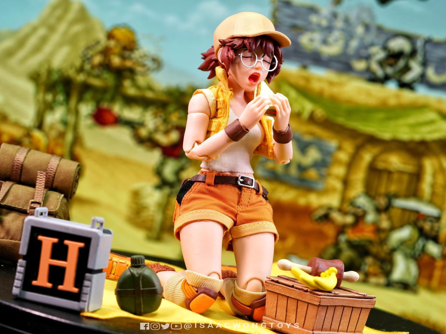 Pedido Figura Fiolina Germi - SNK METAL SLUG III marca Tunshi Studio SNK TS-006 escala pequeña 1/12