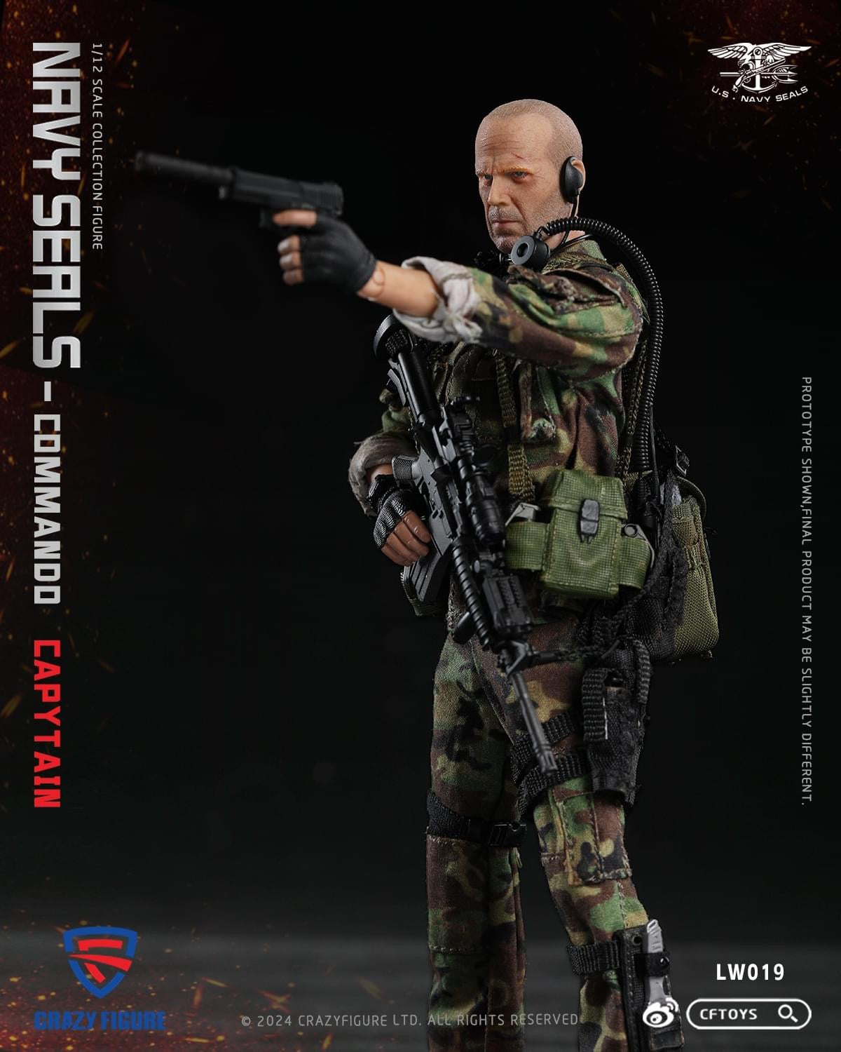 Preventa Figura Navy Seal Special Assault Team Captain marca CFToys LW019 escala pequeña 1/12