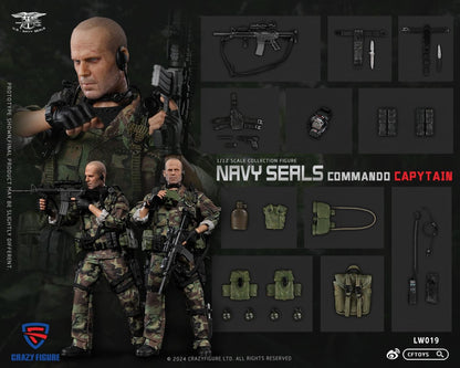 Preventa Figura Navy Seal Special Assault Team Captain marca CFToys LW019 escala pequeña 1/12