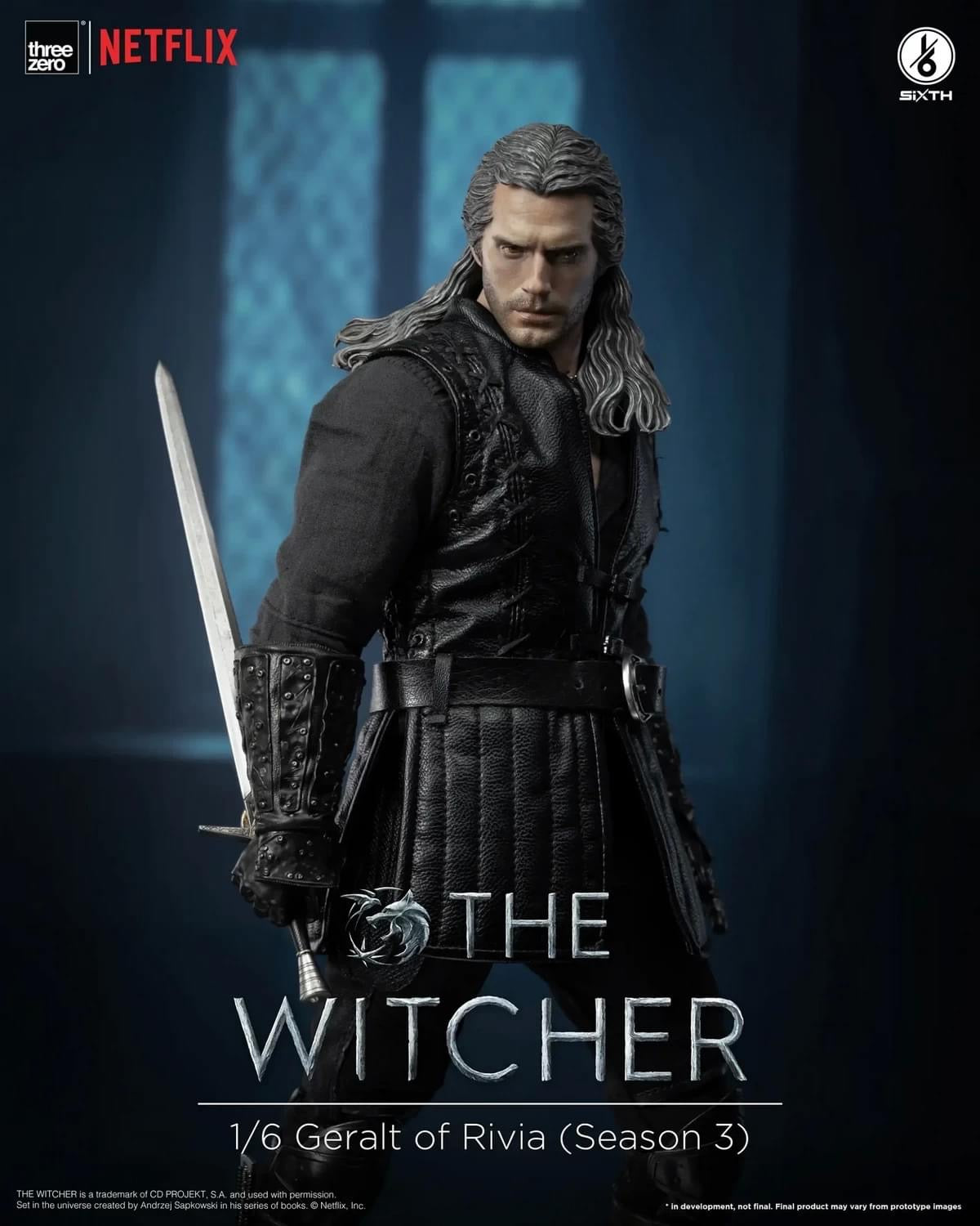 Pedido Figura The Witcher Geralt of Rivia (Season 3) Netflix marca Threezero 3Z0532 escala 1/6