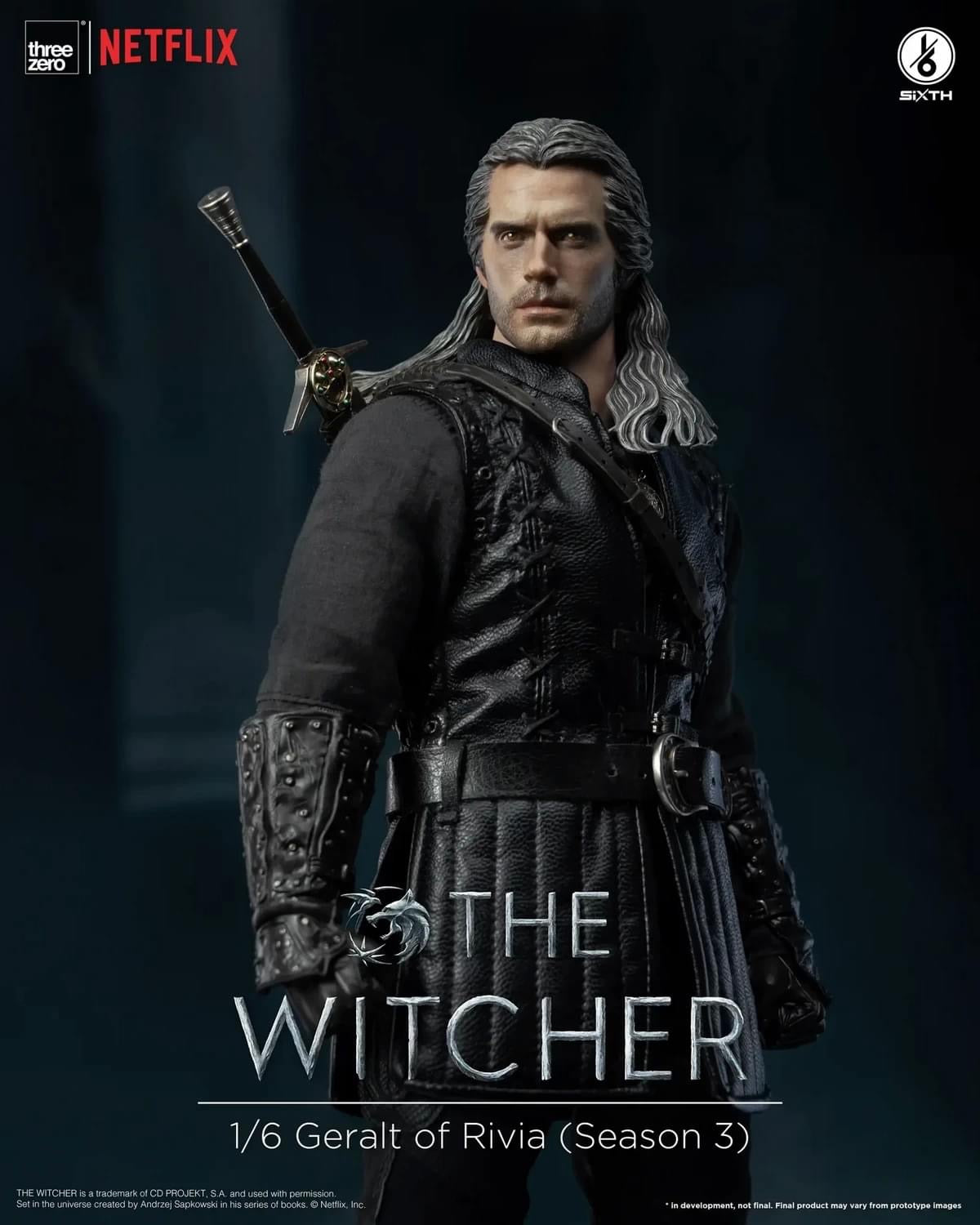 Pedido Figura The Witcher Geralt of Rivia (Season 3) Netflix marca Threezero 3Z0532 escala 1/6