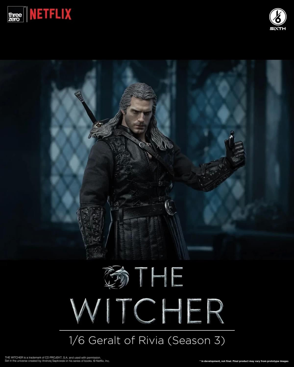 Pedido Figura The Witcher Geralt of Rivia (Season 3) Netflix marca Threezero 3Z0532 escala 1/6