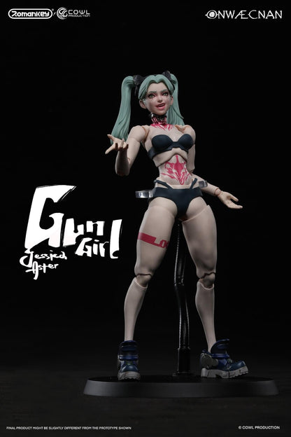 Preventa Figura GUN GIRL (2 versiones) marca Romankey x COWL escala pequeña 1/12