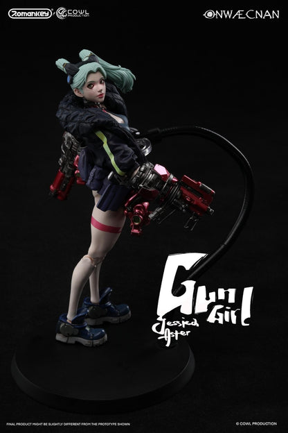 Preventa Figura GUN GIRL (2 versiones) marca Romankey x COWL escala pequeña 1/12