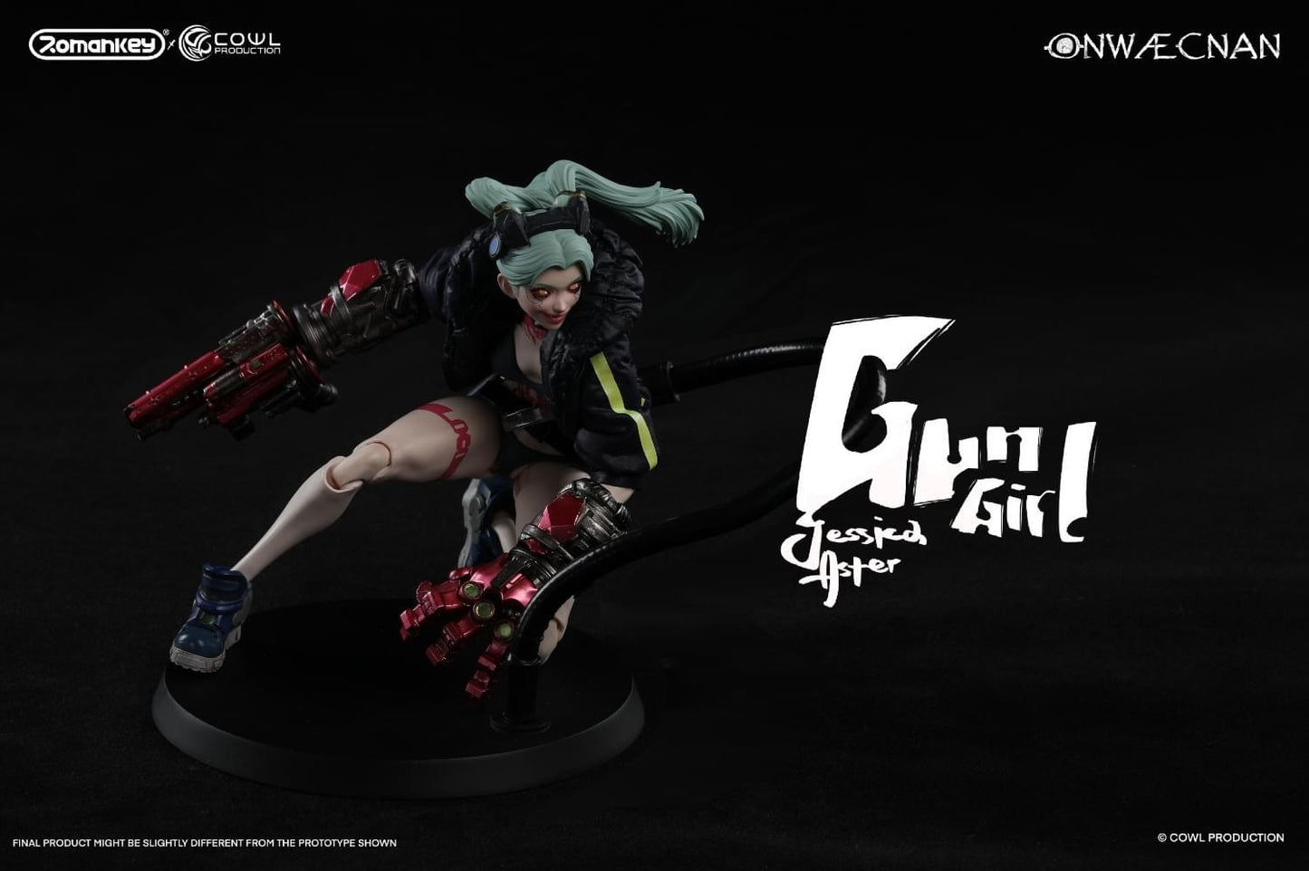 Preventa Figura GUN GIRL (2 versiones) marca Romankey x COWL escala pequeña 1/12