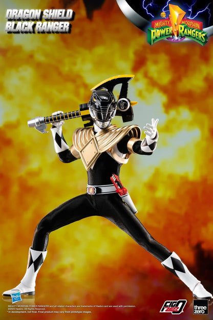 Pedido Figura Dragon Shield Black Ranger - Mighty Morphin Power Rangers - FigZero marca Threezero 3Z0591 escala 1/6