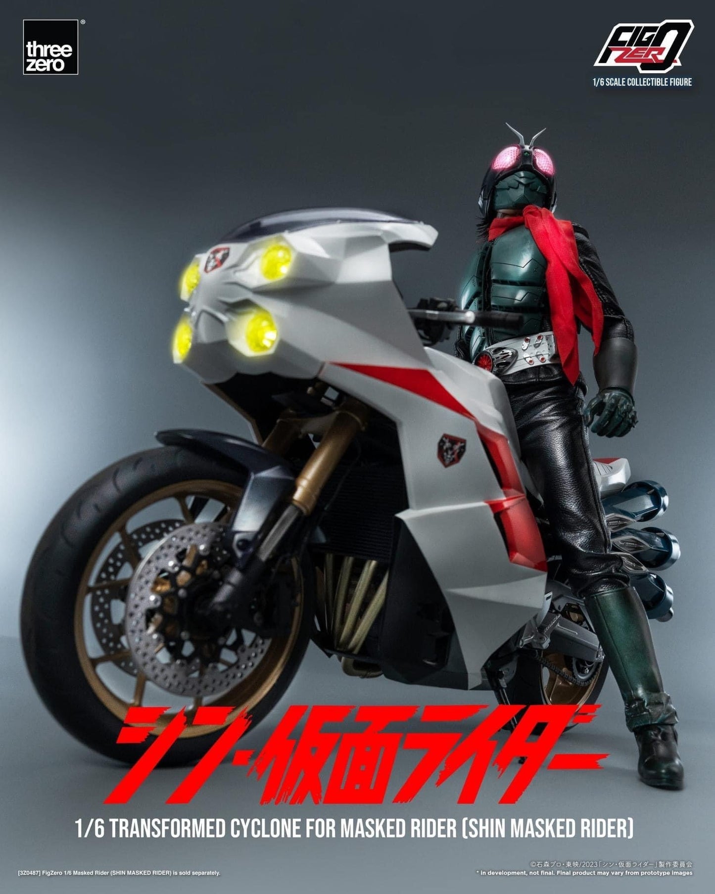 Pedido Vehículo Motocicleta / Transformed Cyclone para Shin Masked Rider - FigZero marca Threezero 3Z0490 escala 1/6