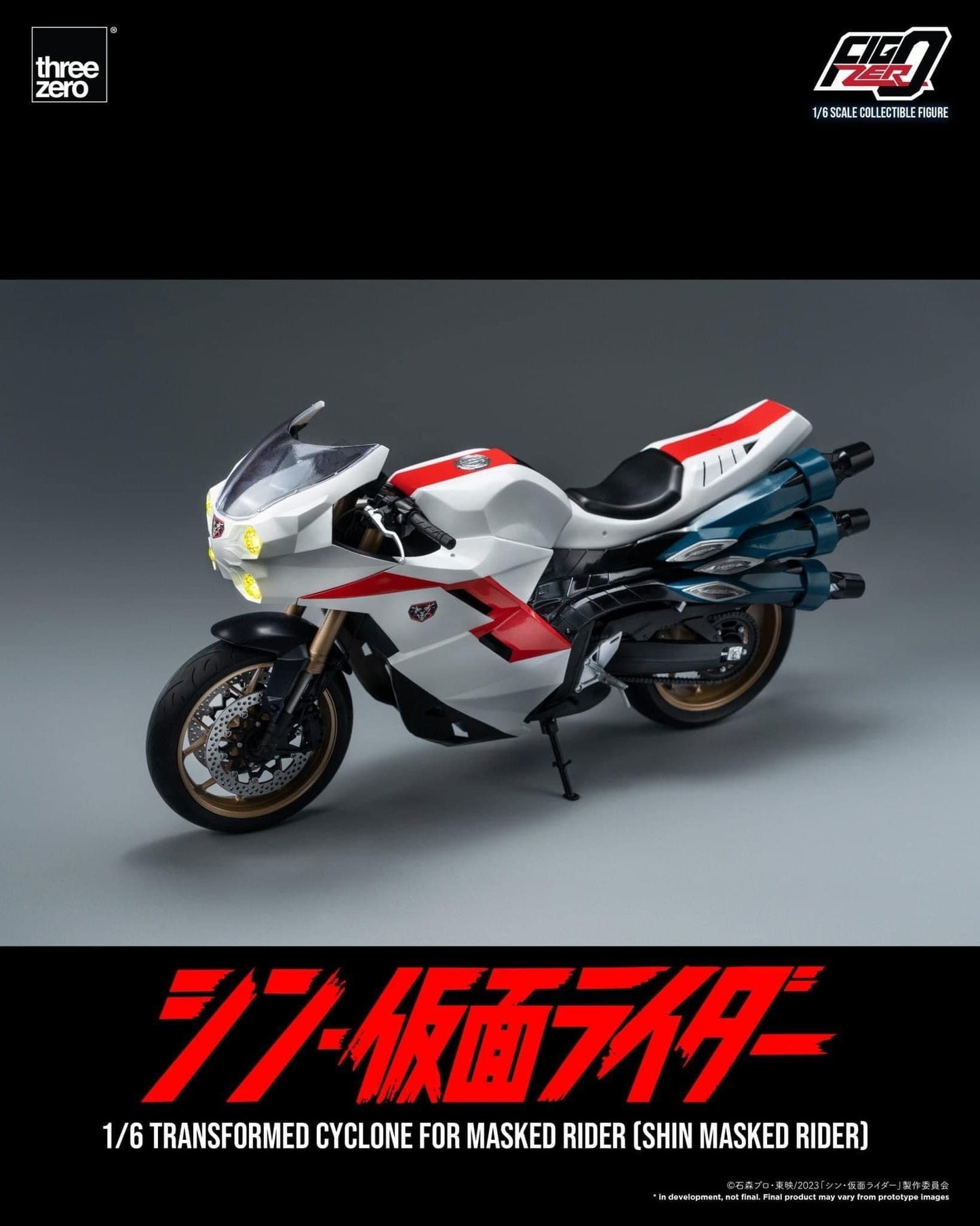 Pedido Vehículo Motocicleta / Transformed Cyclone para Shin Masked Rider - FigZero marca Threezero 3Z0490 escala 1/6