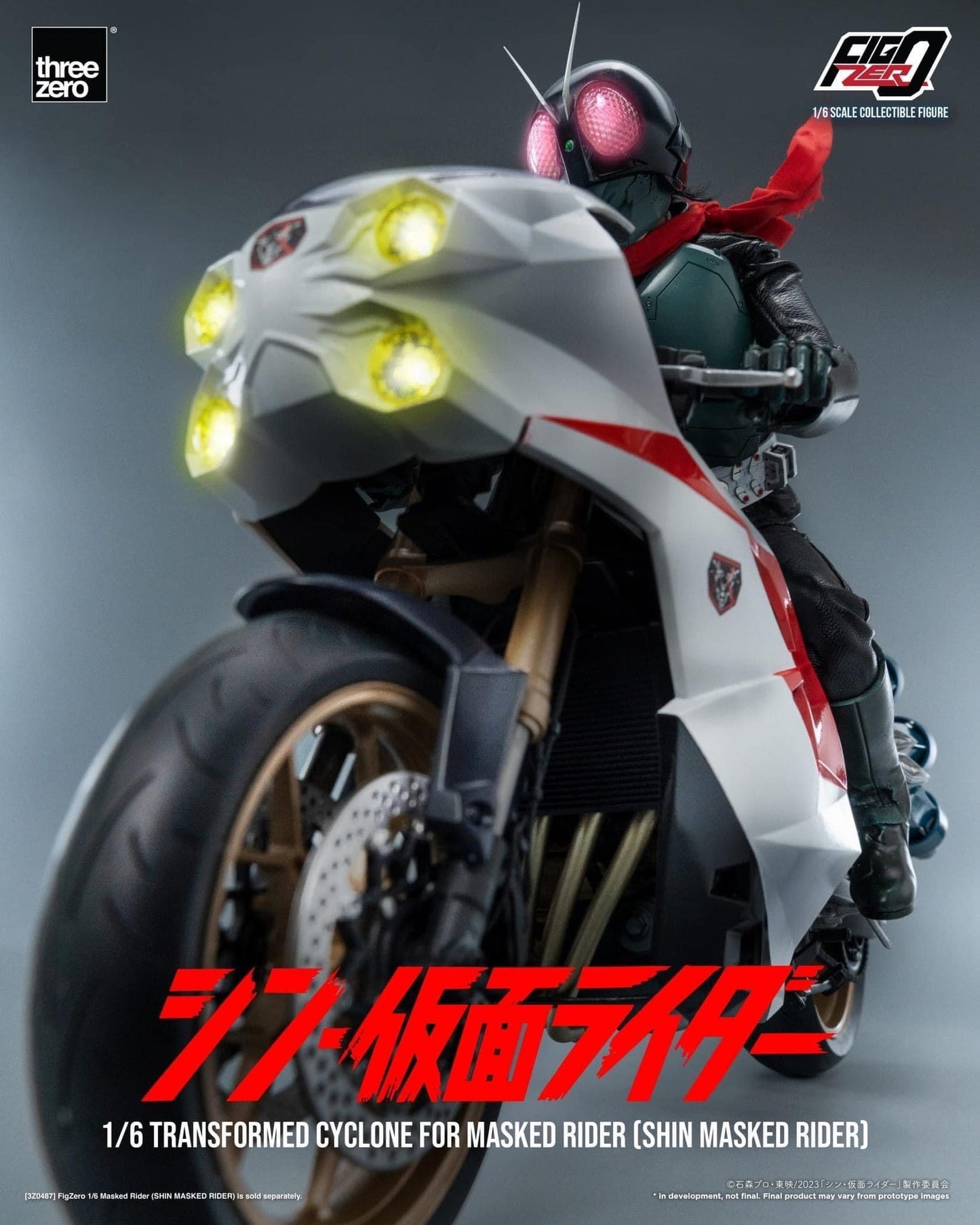 Pedido Vehículo Motocicleta / Transformed Cyclone para Shin Masked Rider - FigZero marca Threezero 3Z0490 escala 1/6