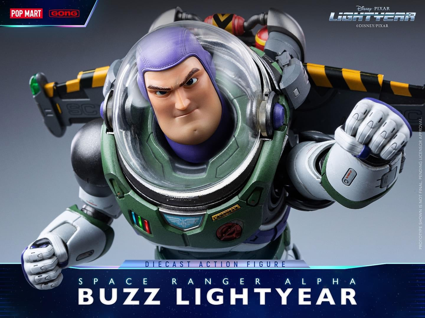 Pedido Figura Space Ranger Alpha Buzz Lightyear (DIECAST) - Lightyear marca Pop Mart x Gong Studio (22.3 cm) (relanzamiento)