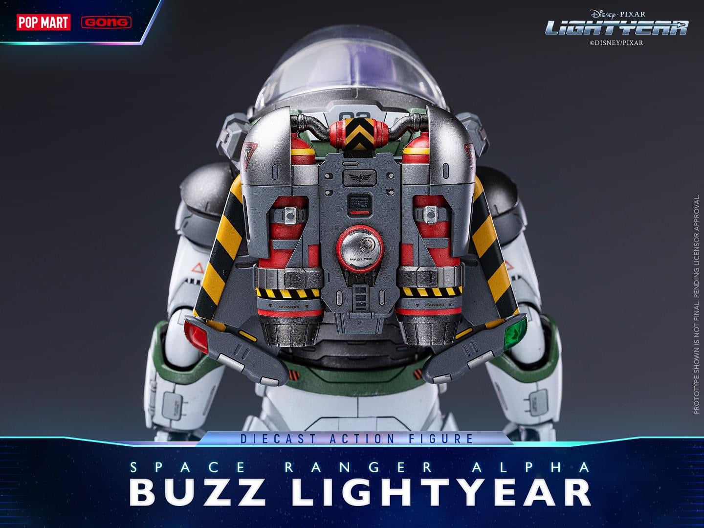 Pedido Figura Space Ranger Alpha Buzz Lightyear (DIECAST) - Lightyear marca Pop Mart x Gong Studio (22.3 cm) (relanzamiento)