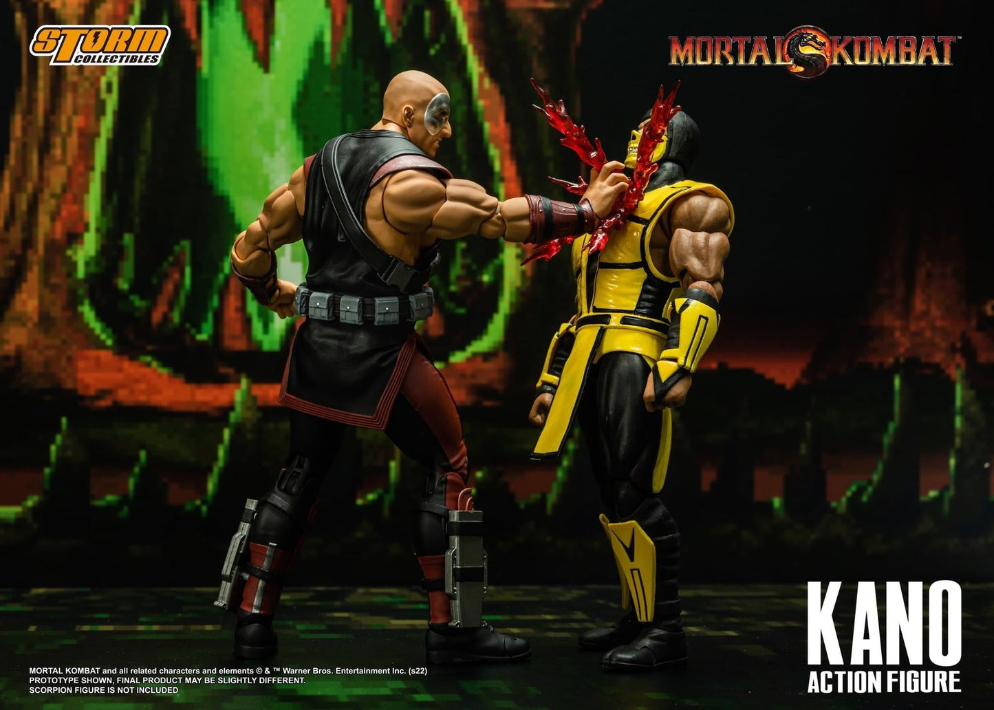 [EN STOCK] Figura Kano - Mortal Kombat marca Storm Collectibles escala 1/12