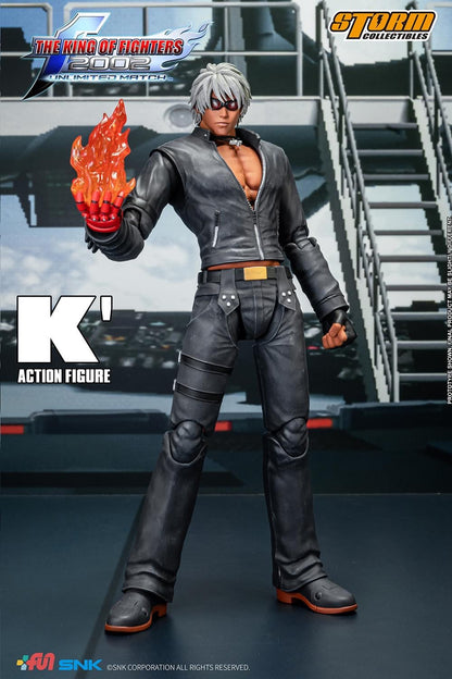 Preventa Figura K' - The King of Fighters 2002 Unlimited Match marca Storm Collectibles SKKF0 escala pequeña 1/12