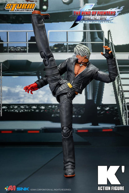 Preventa Figura K' - The King of Fighters 2002 Unlimited Match marca Storm Collectibles SKKF0 escala pequeña 1/12