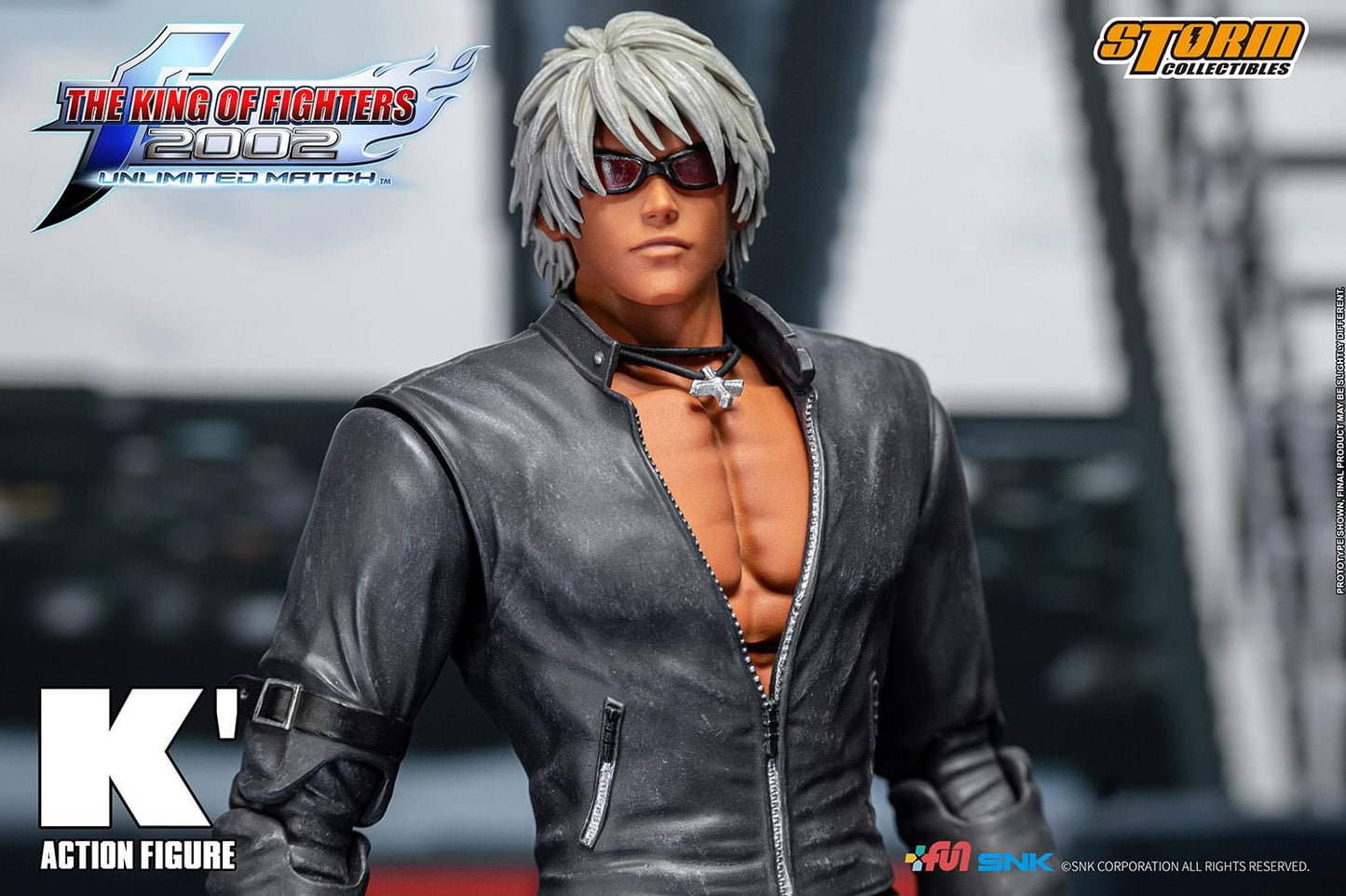 Preventa Figura K' - The King of Fighters 2002 Unlimited Match marca Storm Collectibles SKKF0 escala pequeña 1/12