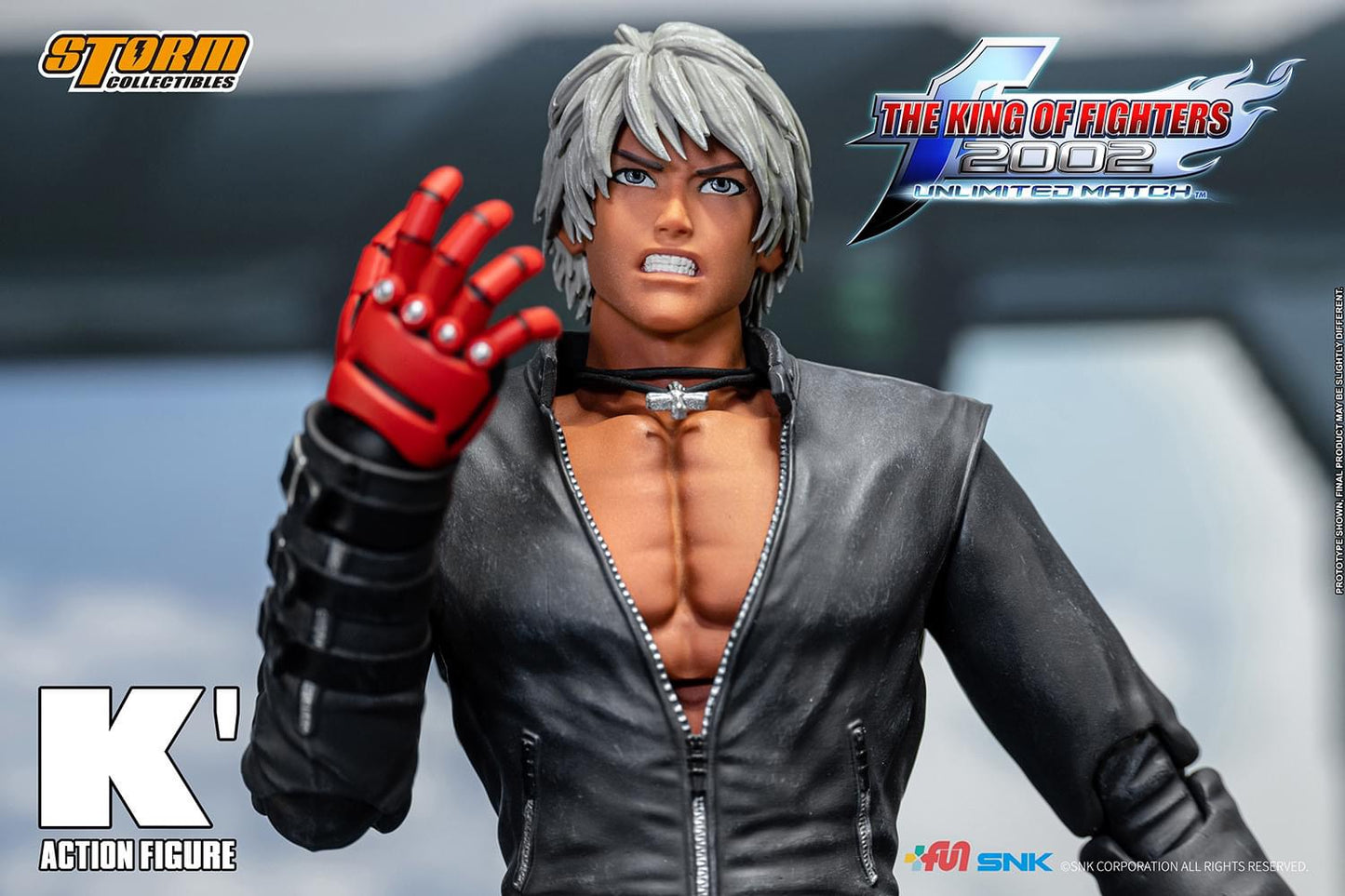 Preventa Figura K' - The King of Fighters 2002 Unlimited Match marca Storm Collectibles SKKF0 escala pequeña 1/12