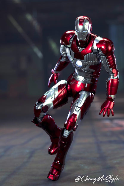 Pedido Figura DLX Iron Man Mark 5 - Avengers: The Infinity Saga marca Threezero 3Z0254 escala pequeña 1/12