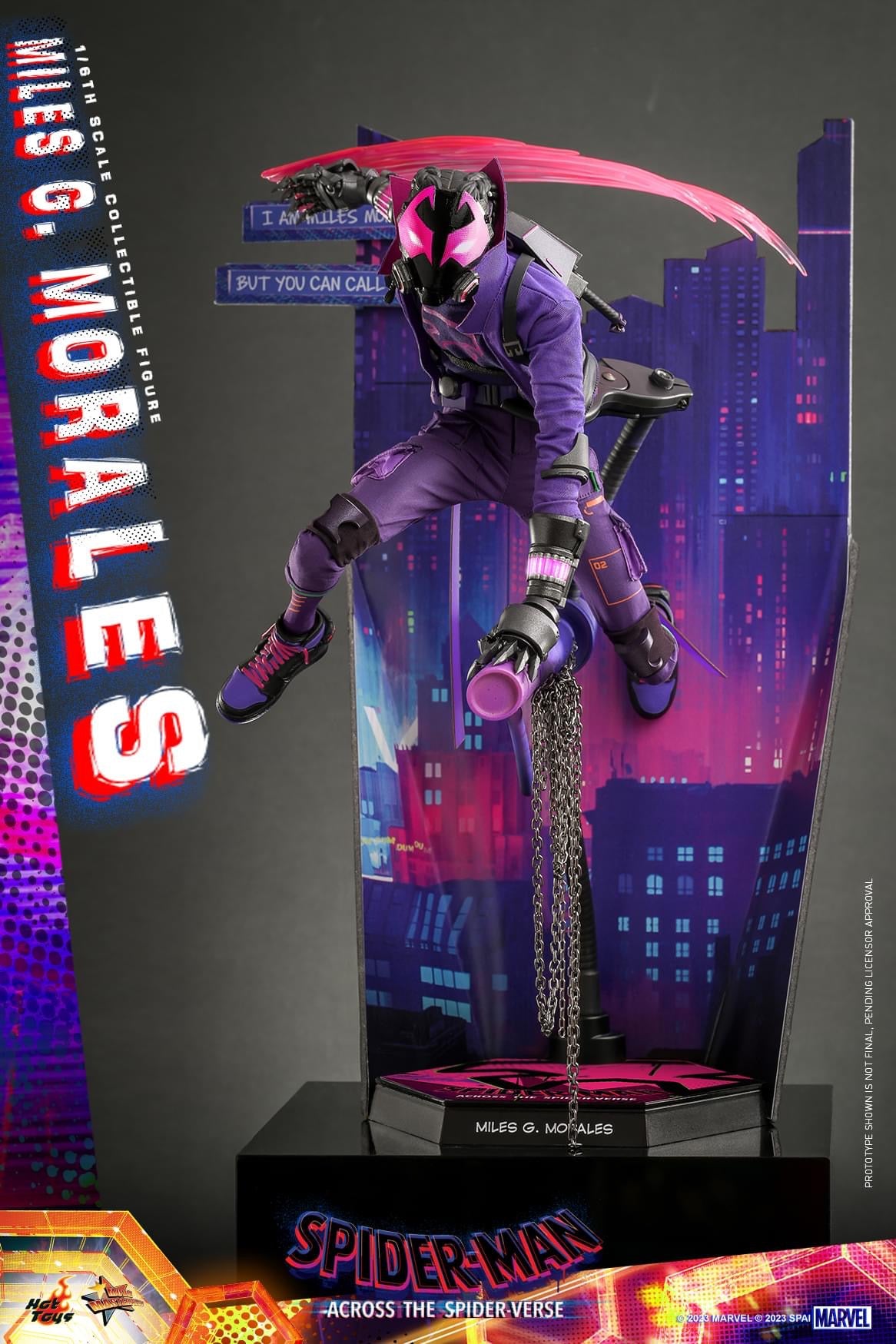 Preventa Figura MILES G. MORALES - Spider-Man: Across the Spider-Verse marca Hot Toys MMS725 escala 1/6