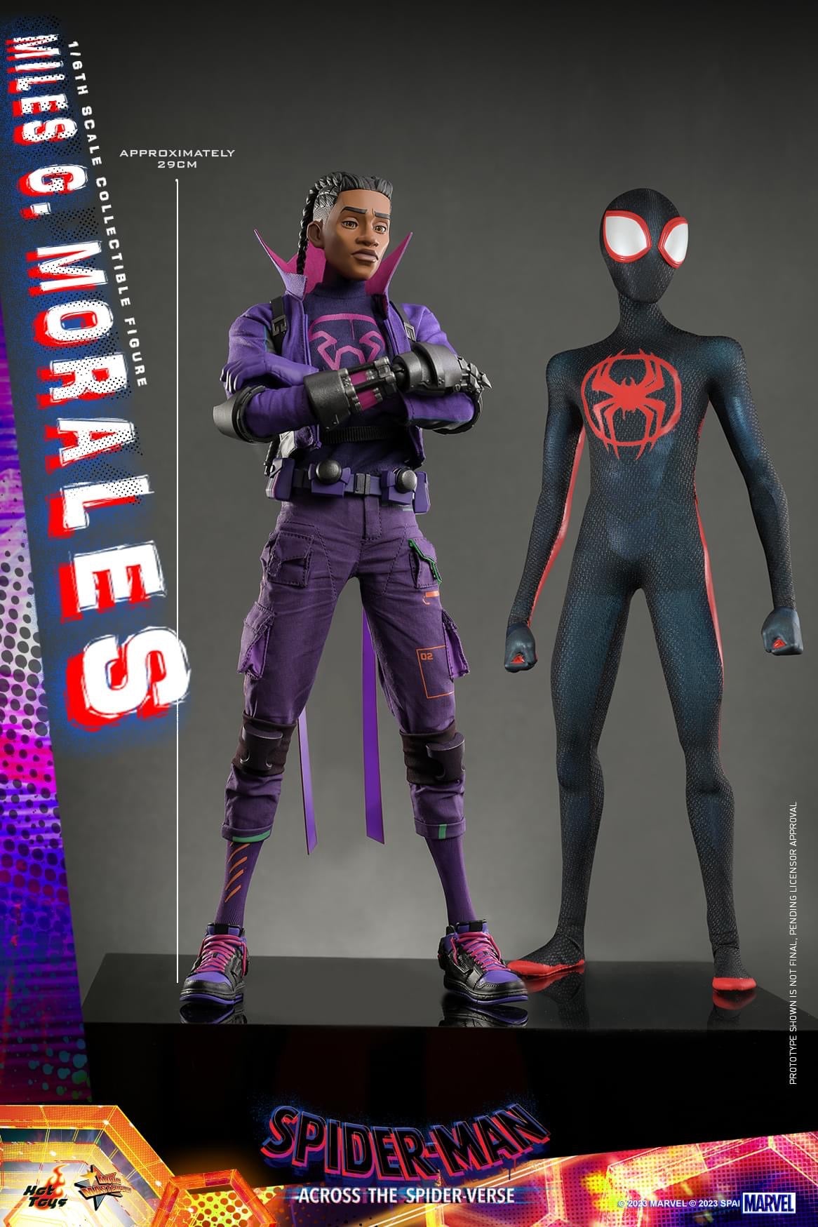 Preventa Figura MILES G. MORALES - Spider-Man: Across the Spider-Verse marca Hot Toys MMS725 escala 1/6