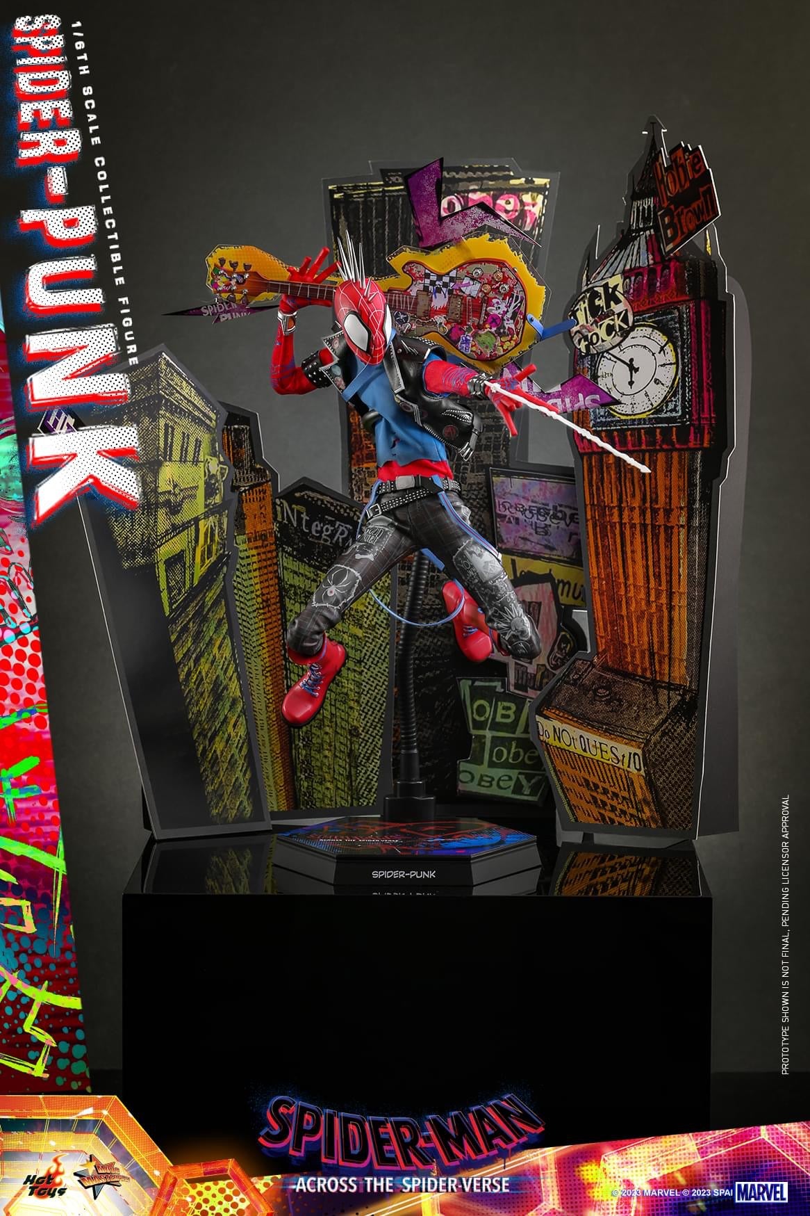 Preventa Figura SPIDER-PUNK - Spider-Man: Across the Spider-Verse marca Hot Toys MMS726 escala 1/6