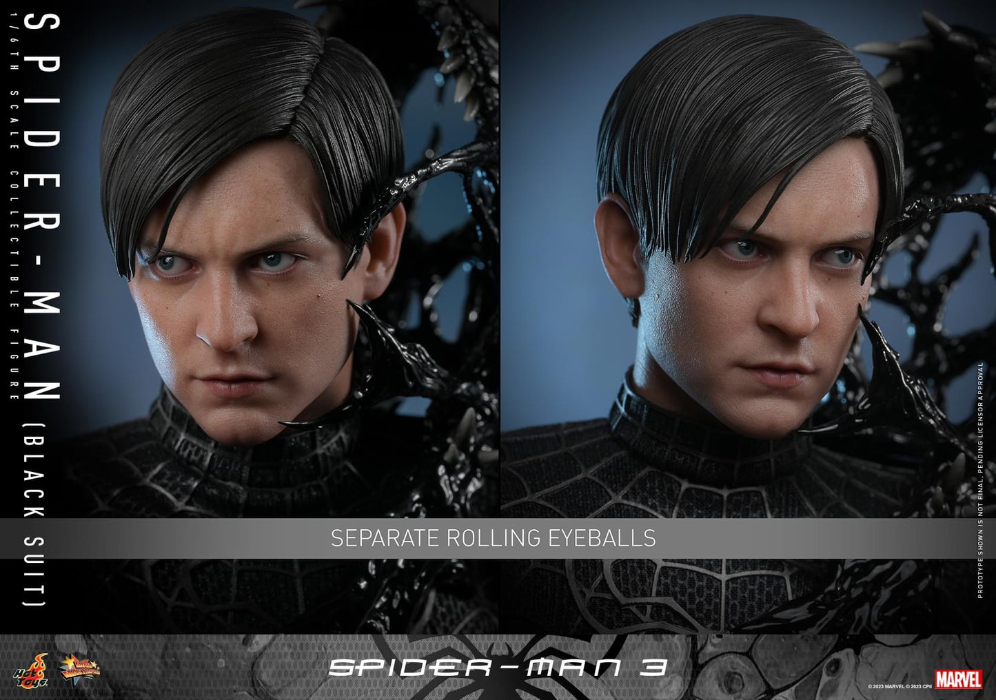 Preventa Figura SPIDER-MAN (Black Suit) - Spider-Man 3 marca Hot Toys MMS727 escala 1/6