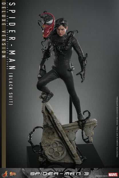 Preventa Figura SPIDER-MAN (Black Suit) (Deluxe Edition) - Spider-Man 3 marca Hot Toys MMS728 escala 1/6