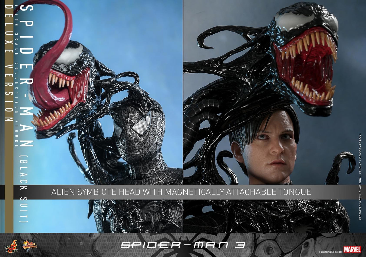 Preventa Figura SPIDER-MAN (Black Suit) (Deluxe Edition) - Spider-Man 3 marca Hot Toys MMS728 escala 1/6