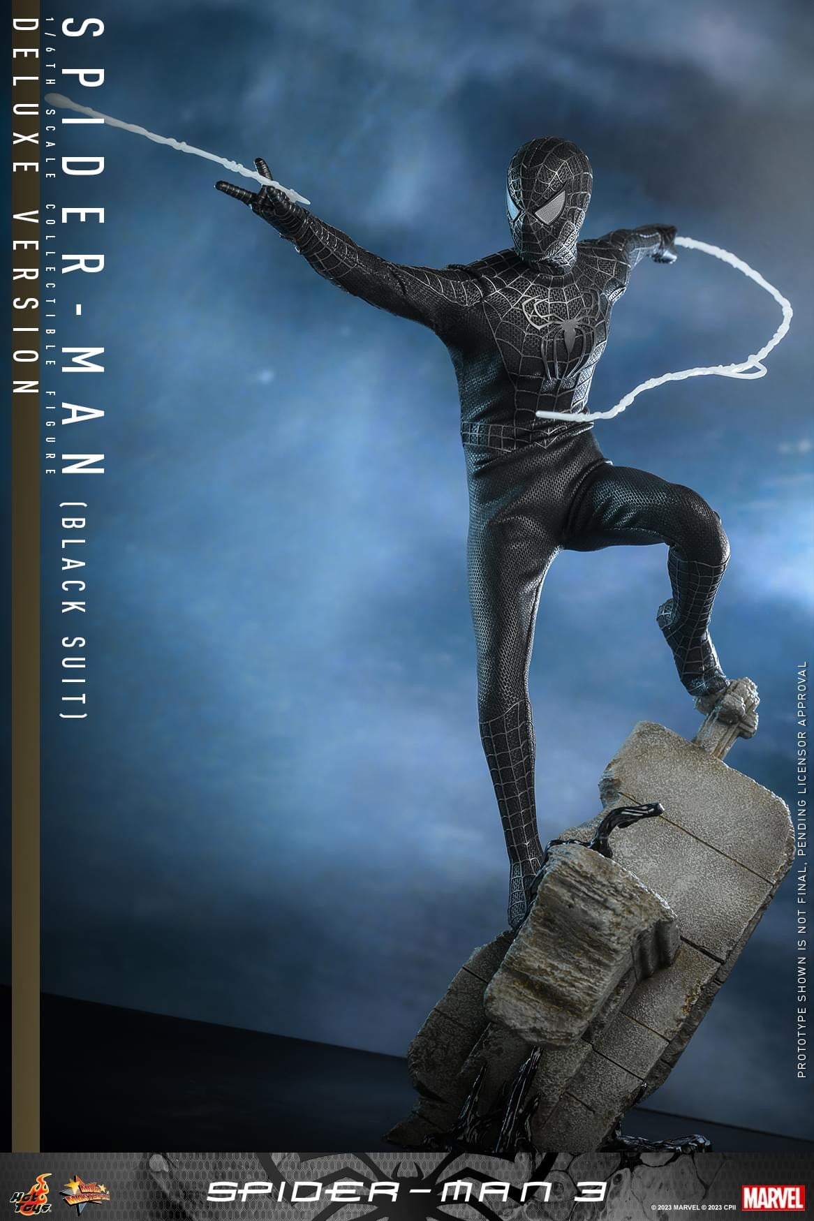 Preventa Figura SPIDER-MAN (Black Suit) (Deluxe Edition) - Spider-Man 3 marca Hot Toys MMS728 escala 1/6