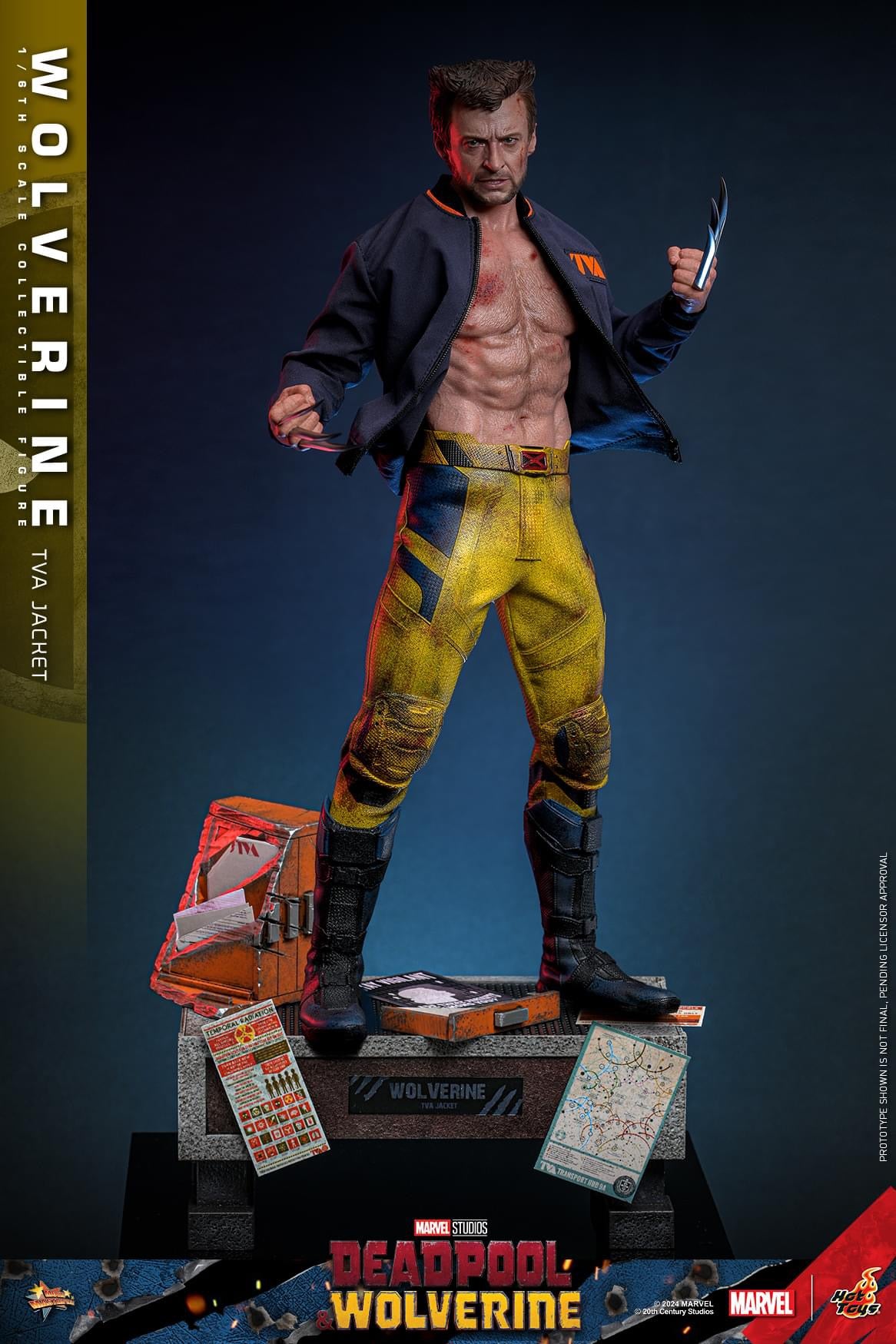 Preventa Figura Wolverine (TVA Jacket version) - Deadpool & Wolverine marca Hot Toys MMS756 escala 1/6