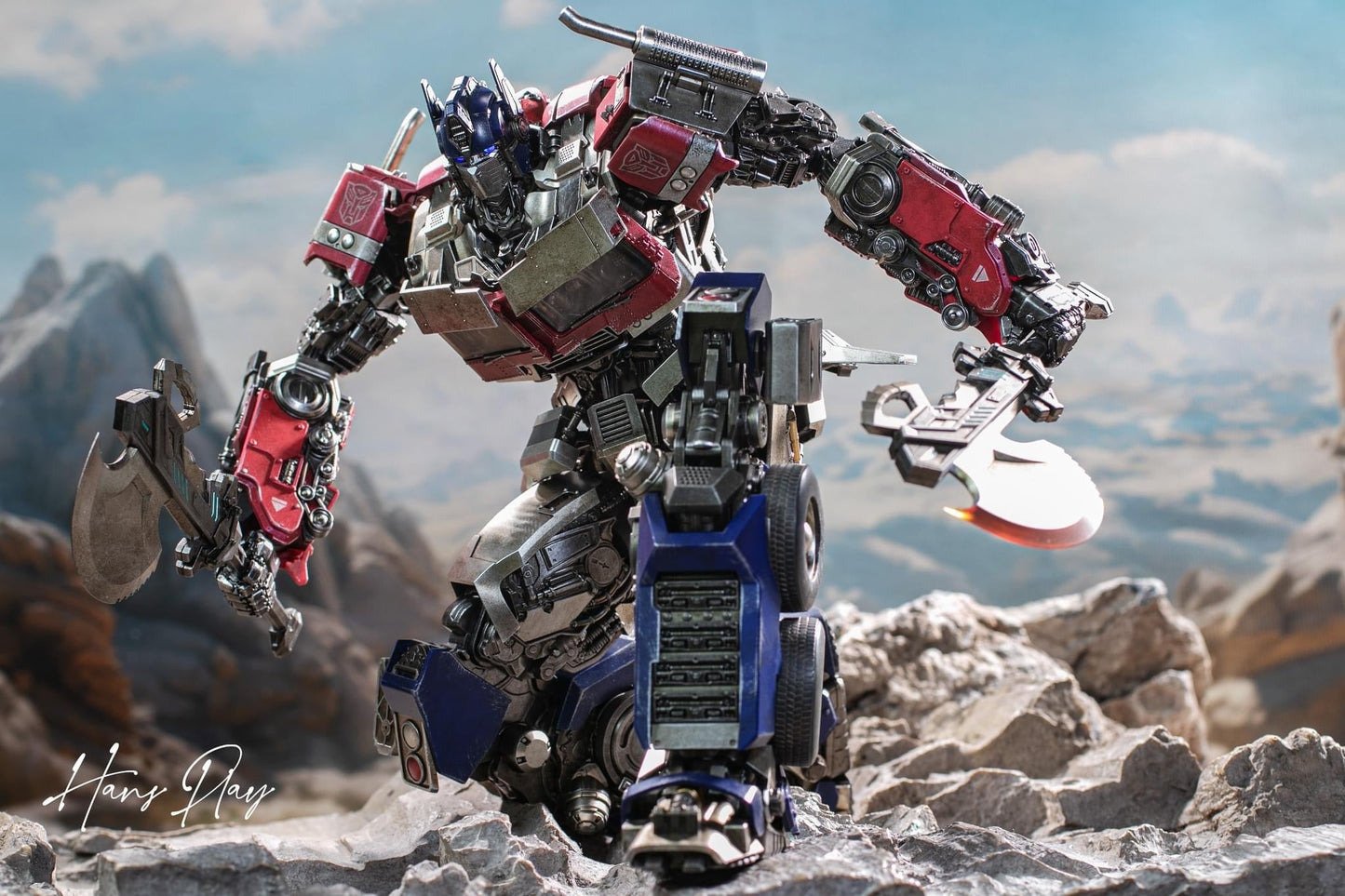 Pedido Figura DLX Optimus Prime - Transformers: Rise of the Beasts marca Threezero 3Z0432 (28.5 cm)