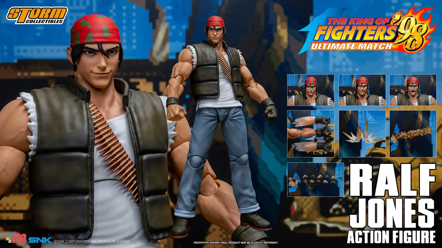 Preventa Figura Ralf Jones - The King of Fighters '98 Unlimited Match marca Storm Collectibles SKKF14 escala pequeña 1/12