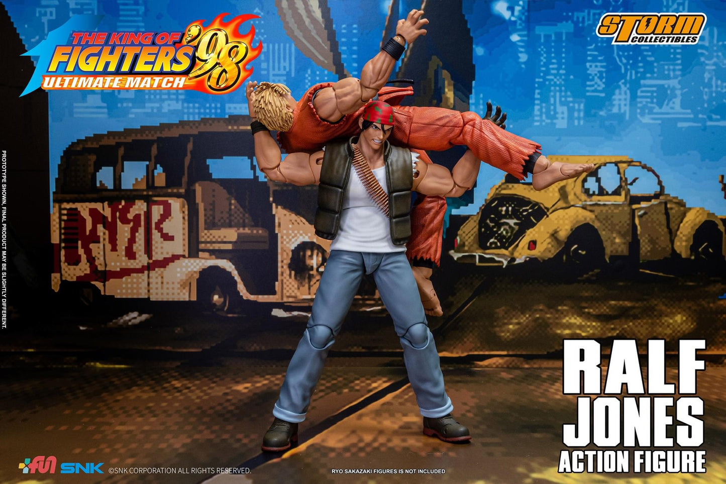 Preventa Figura Ralf Jones - The King of Fighters '98 Unlimited Match marca Storm Collectibles SKKF14 escala pequeña 1/12